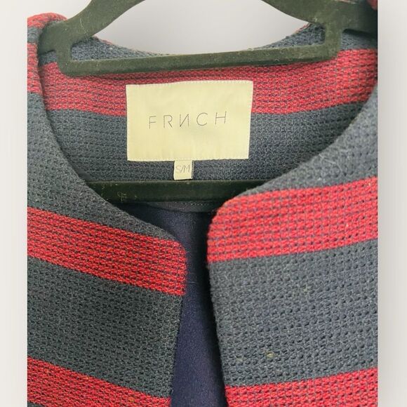 FRNCH striped coat size S/M - Picture 4 of 8